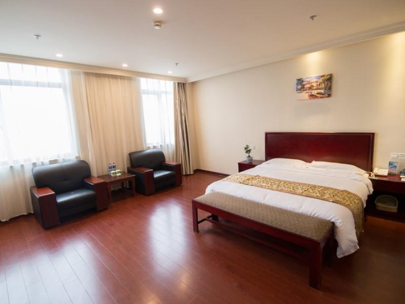 Greentree Inn Anhui Guangde Zhongyang Lecheng Business Hotel Esterno foto