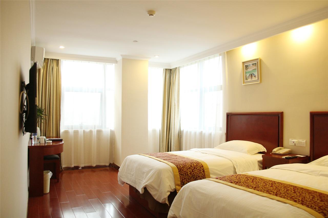 Greentree Inn Anhui Guangde Zhongyang Lecheng Business Hotel Esterno foto