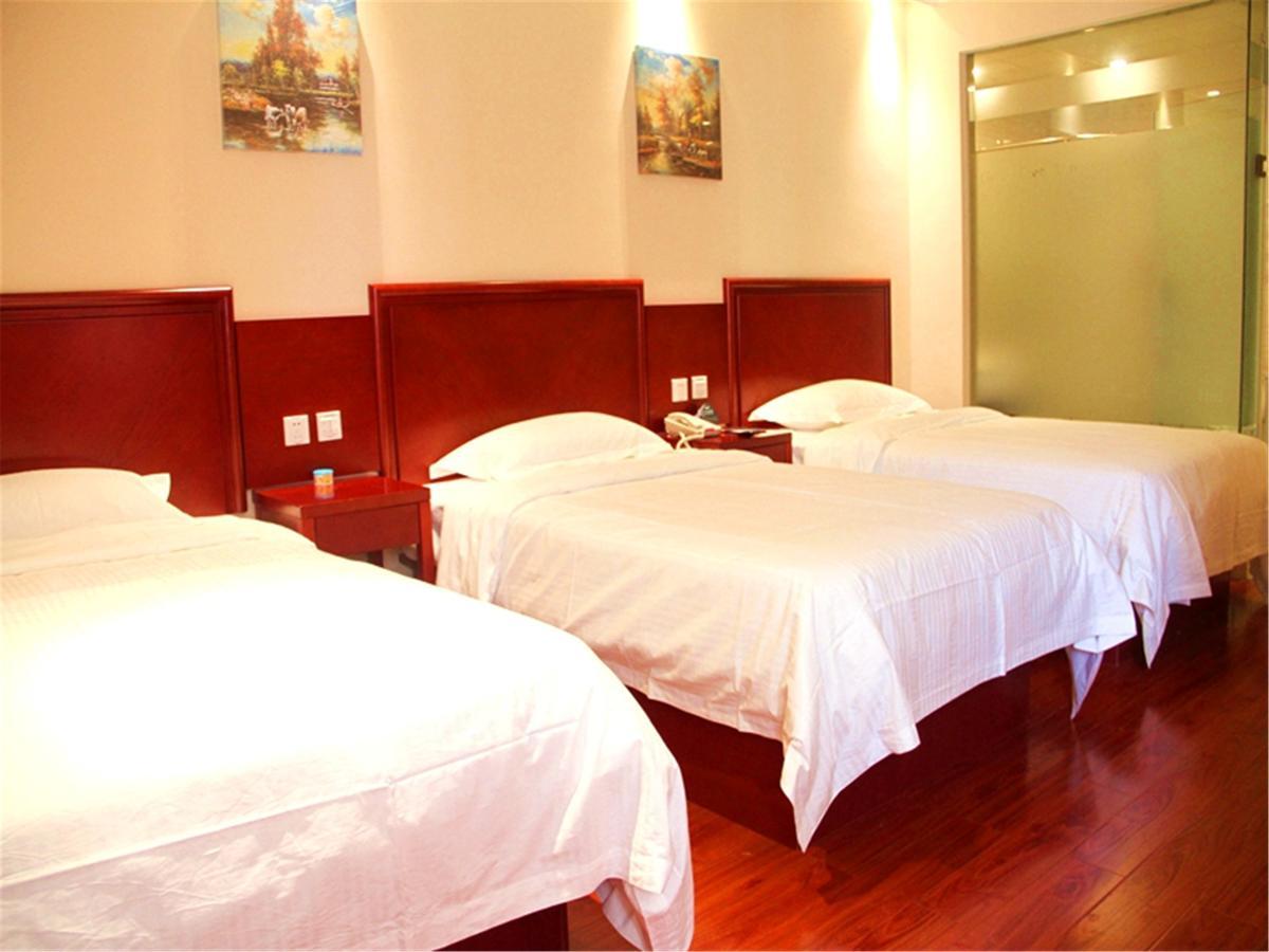 Greentree Inn Anhui Guangde Zhongyang Lecheng Business Hotel Esterno foto