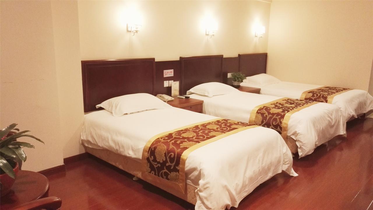 Greentree Inn Anhui Guangde Zhongyang Lecheng Business Hotel Esterno foto