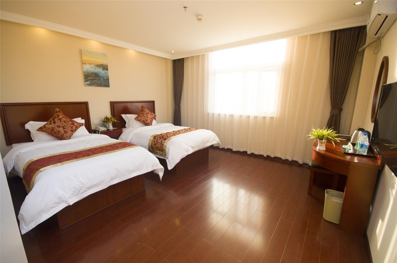 Greentree Inn Anhui Guangde Zhongyang Lecheng Business Hotel Esterno foto